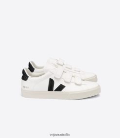R2D2F2110Veja RECIFE CHROMEFREE LEATHER WHITE BLACK