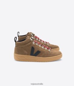 R2D2F2119Veja RORAIMA SUEDE BROWN BLACK NATURAL SOLE