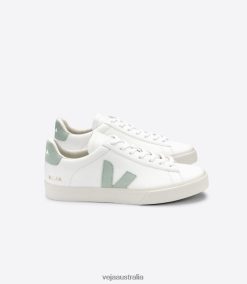 R2D2F217Veja CAMPO CHROMEFREE LEATHER WHITE MATCHA