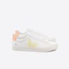 R2D2F219Veja CAMPO CHROMEFREE LEATHER WHITE SUN PEACH