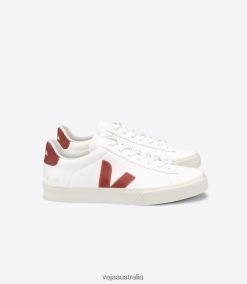 R2D2F2227Veja CAMPO CHROMEFREE LEATHER WHITE ROUILLE
