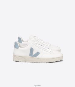 R2D2F2229Veja V-12 LEATHER WHITE STEEL