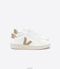 R2D2F2230Veja V-12 LEATHER WHITE DUNE