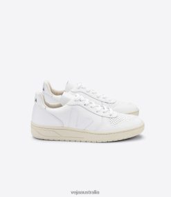 R2D2F2237Veja V-10 LEATHER WHITE