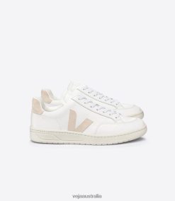 R2D2F225Veja V-12 LEATHER WHITE SABLE