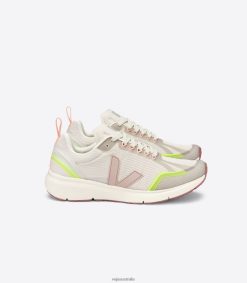 R2D2F2270Veja CONDOR 2 ALVEOMESH NATURAL BABE JAUNE FLUO