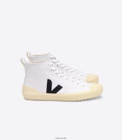 R2D2F2288Veja NOVA HT CANVAS WHITE BLACK BUTTER SOLE