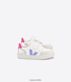 R2D2F2307Veja V-12 CHROMEFREE LEATHER MULTICO SILVER