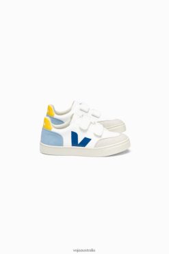 R2D2F2309Veja V-12 CHROMEFREE LEATHER WHITE MULTICO