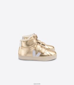 R2D2F2317Veja ESPLAR MID FURED LEATHER PLATINE WHITE