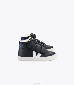 R2D2F2320Veja ESPLAR MID FURED LEATHER BLACK COBALT