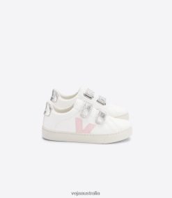 R2D2F2323Veja ESPLAR CHROMEFREE LEATHER WHITE PETALE SILVER