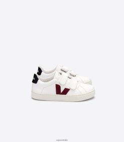 R2D2F2336Veja ESPLAR CHROMEFREE LEATHER WHITE MARSALA BLACK