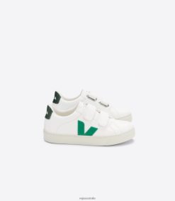 R2D2F2337Veja ESPLAR CHROMEFREE LEATHER WHITE EMERAUDE CYPRUS