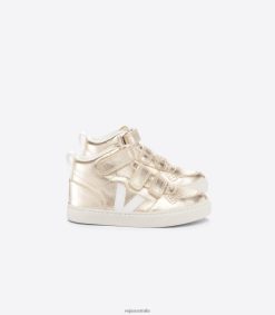 R2D2F2351Veja V-10 MID CHROMEFREE LEATHER PLATINE WHITE