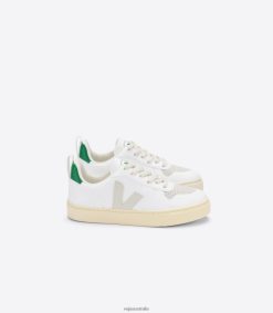 R2D2F2366Veja V-10 LACES CWL WHITE PIERRE EMERAUDE