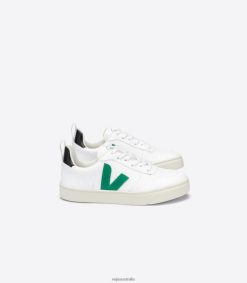 R2D2F2368Veja V-10 LACES CWL WHITE EMERAUDE BLACK