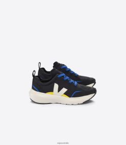 R2D2F2380Veja CANARY ELASTIC LACES ALVEOMESH BLACK PIERRE