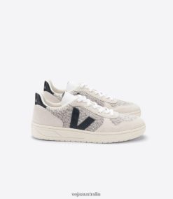 R2D2F267Veja V-10 FLANNEL SNOW BLACK