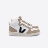 R2D2F279Veja V-15 CHROMEFREE LEATHER WHITE NAUTICO SAHARA